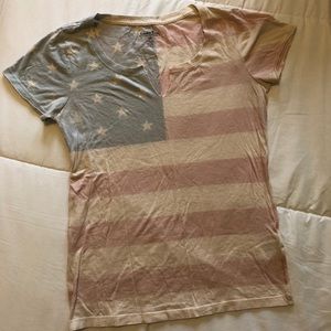Lucky Brand American Flag Tee